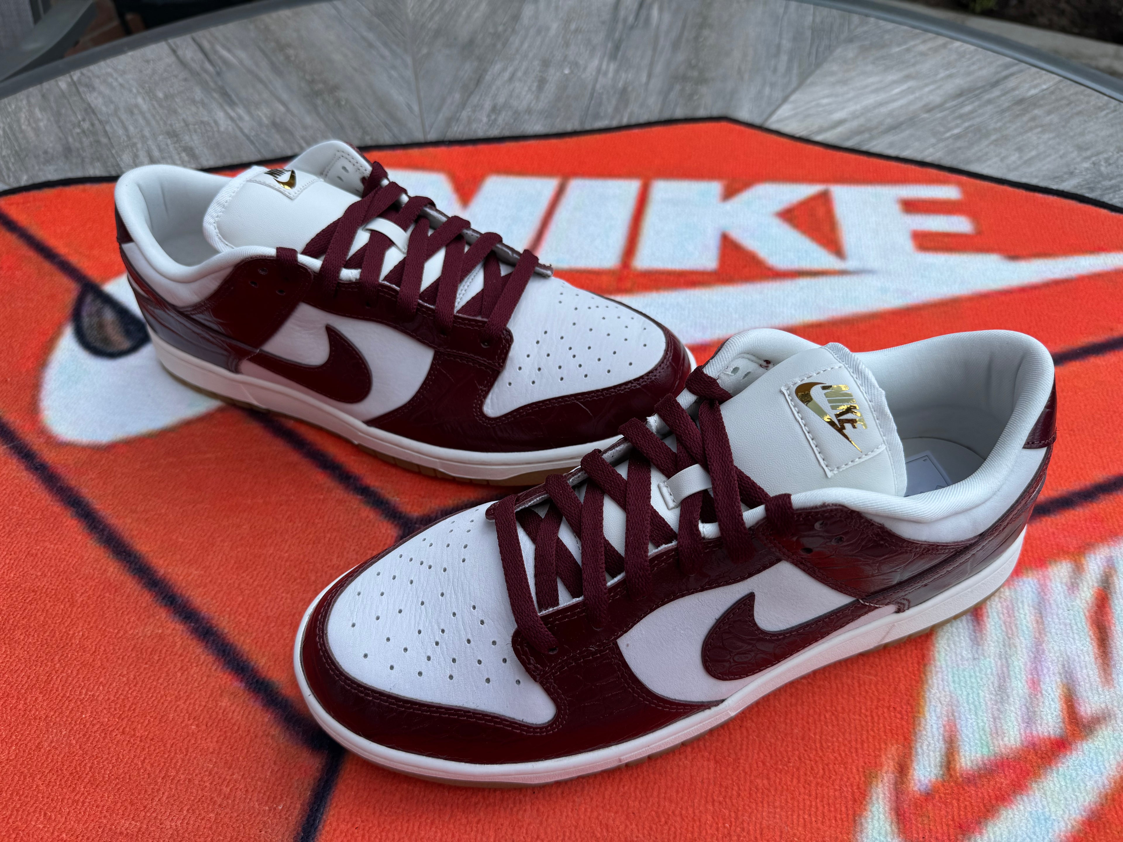 Nike Dunk Low LX - Dark Team Red Croc - UK 10 *BNIB*