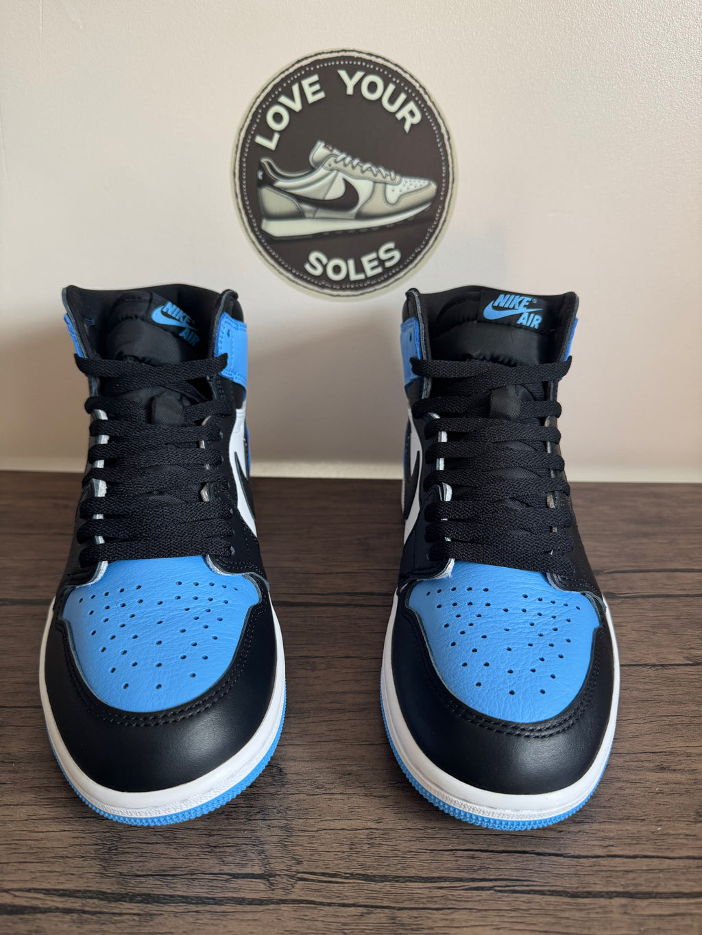 Jordan 1 High Retro - UNC Toe - UK 8