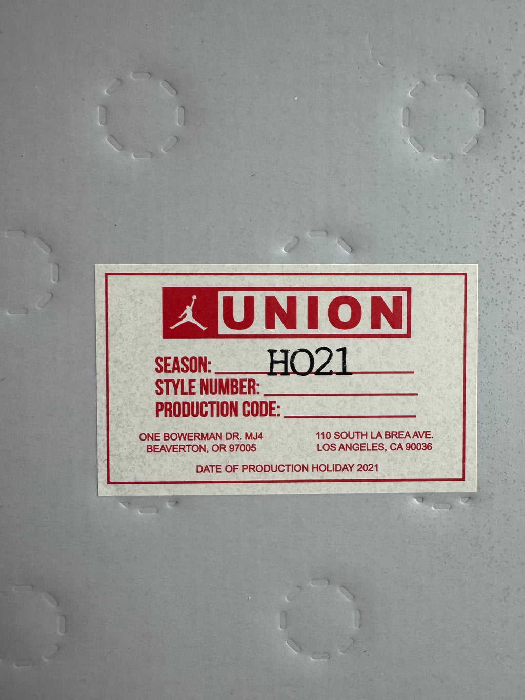 Jordan 2 Retro - Union Grey Fog - UK 8