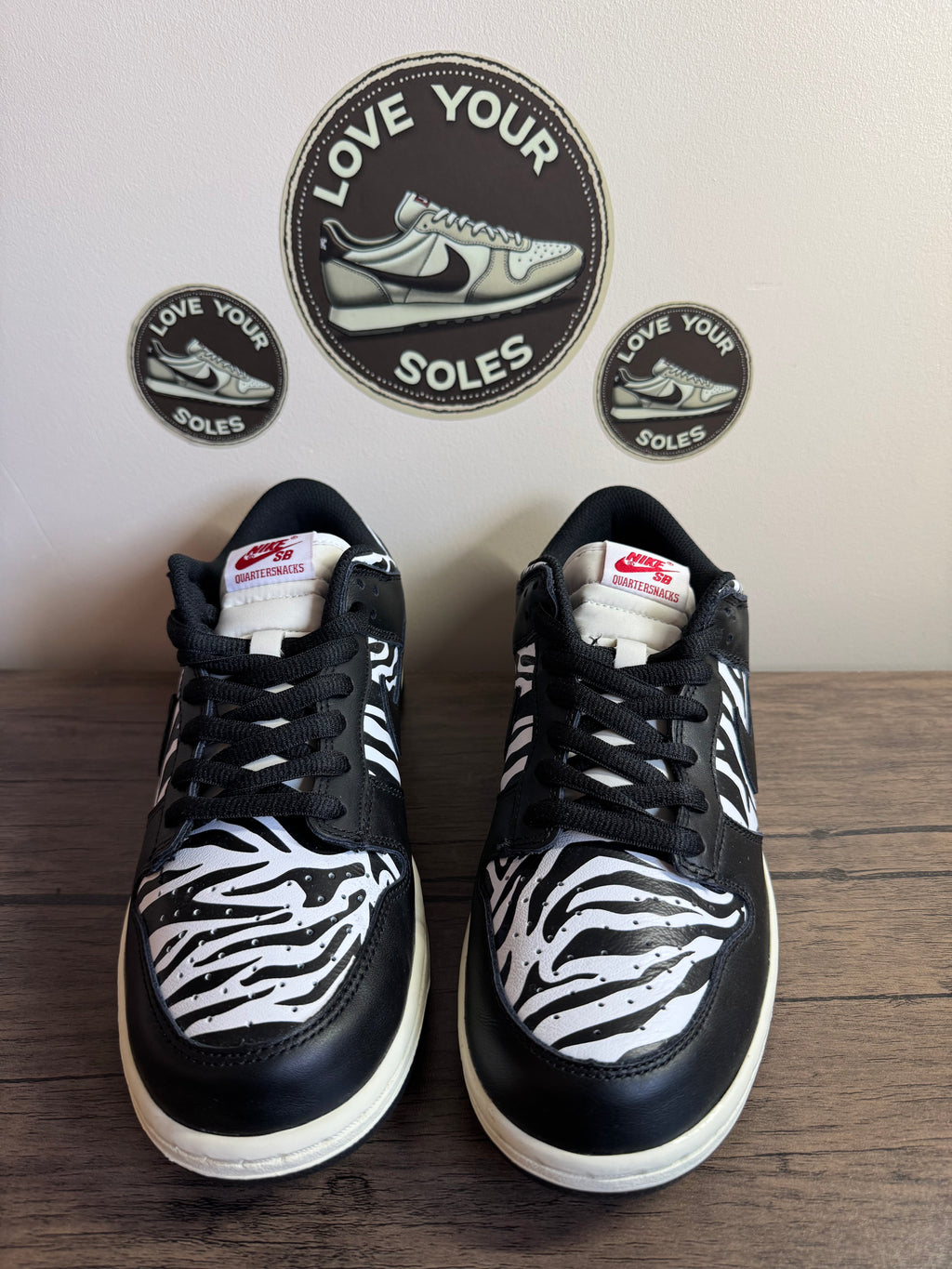 Nike Dunk Low SB x Quatersnacks Zebra - UK 8 *BNIB*