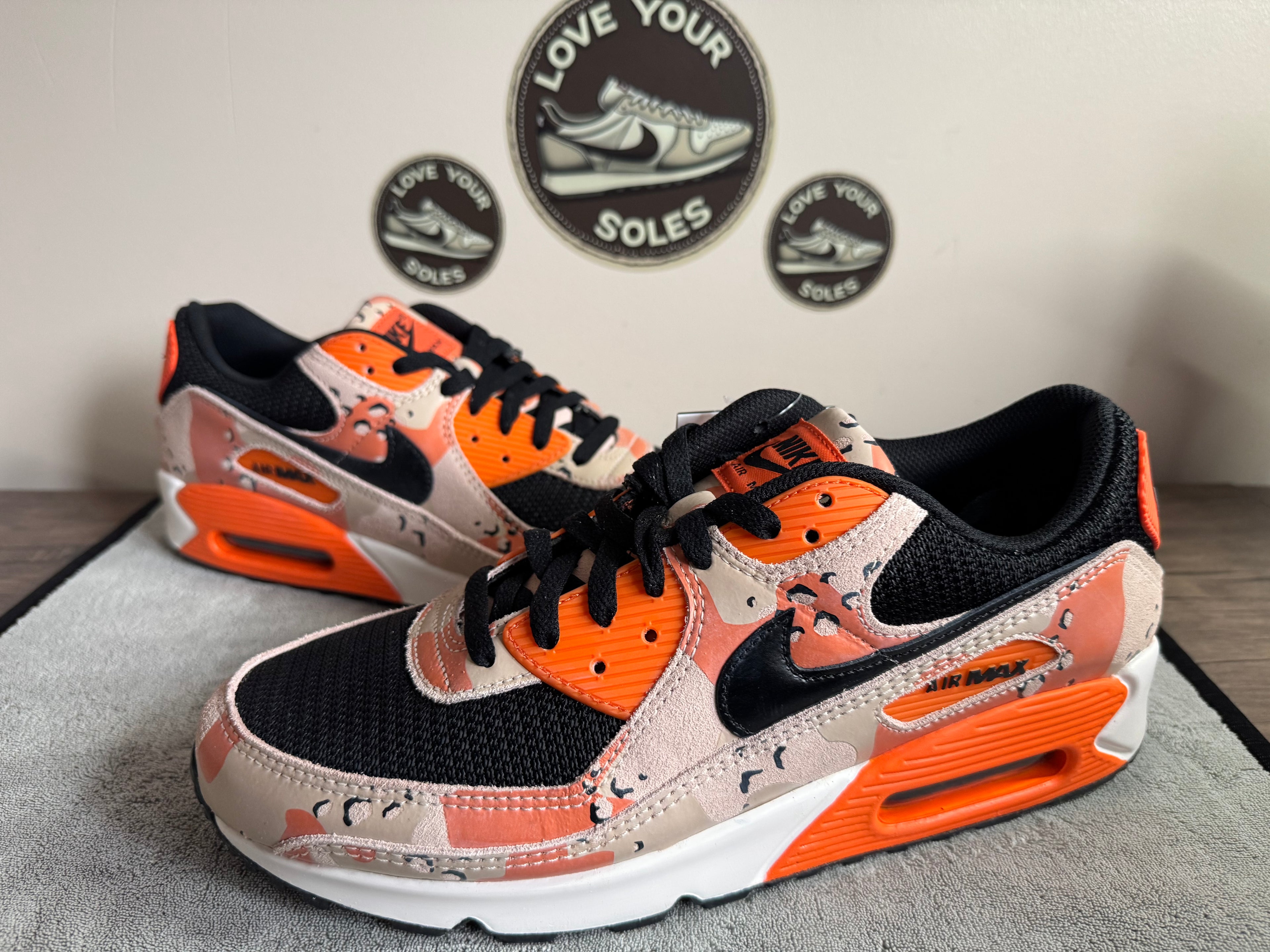 Nike Air Max 90 Premium - Safety Orange Camo - UK 10