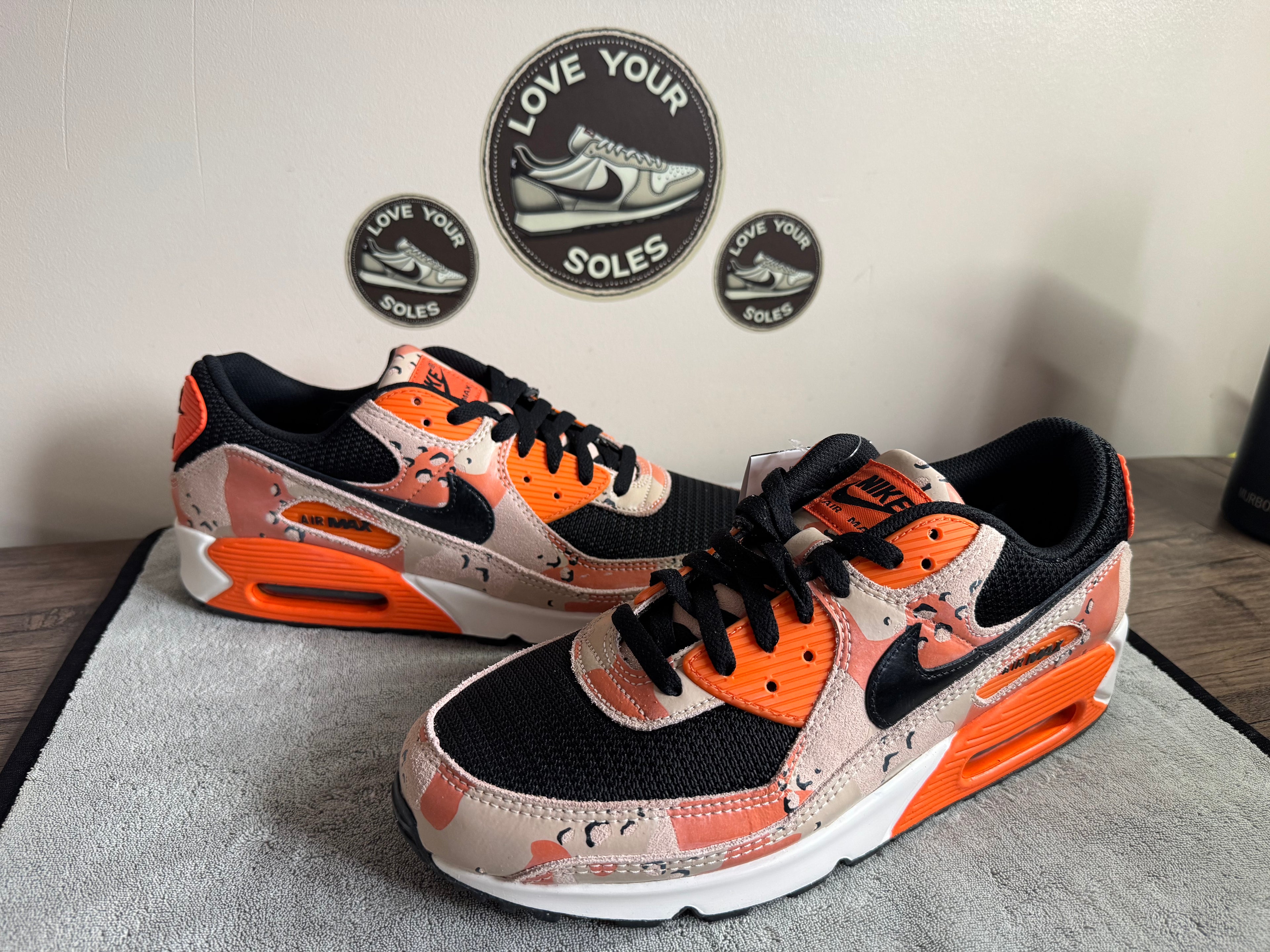 Nike Air Max 90 Premium - Safety Orange Camo - UK 10