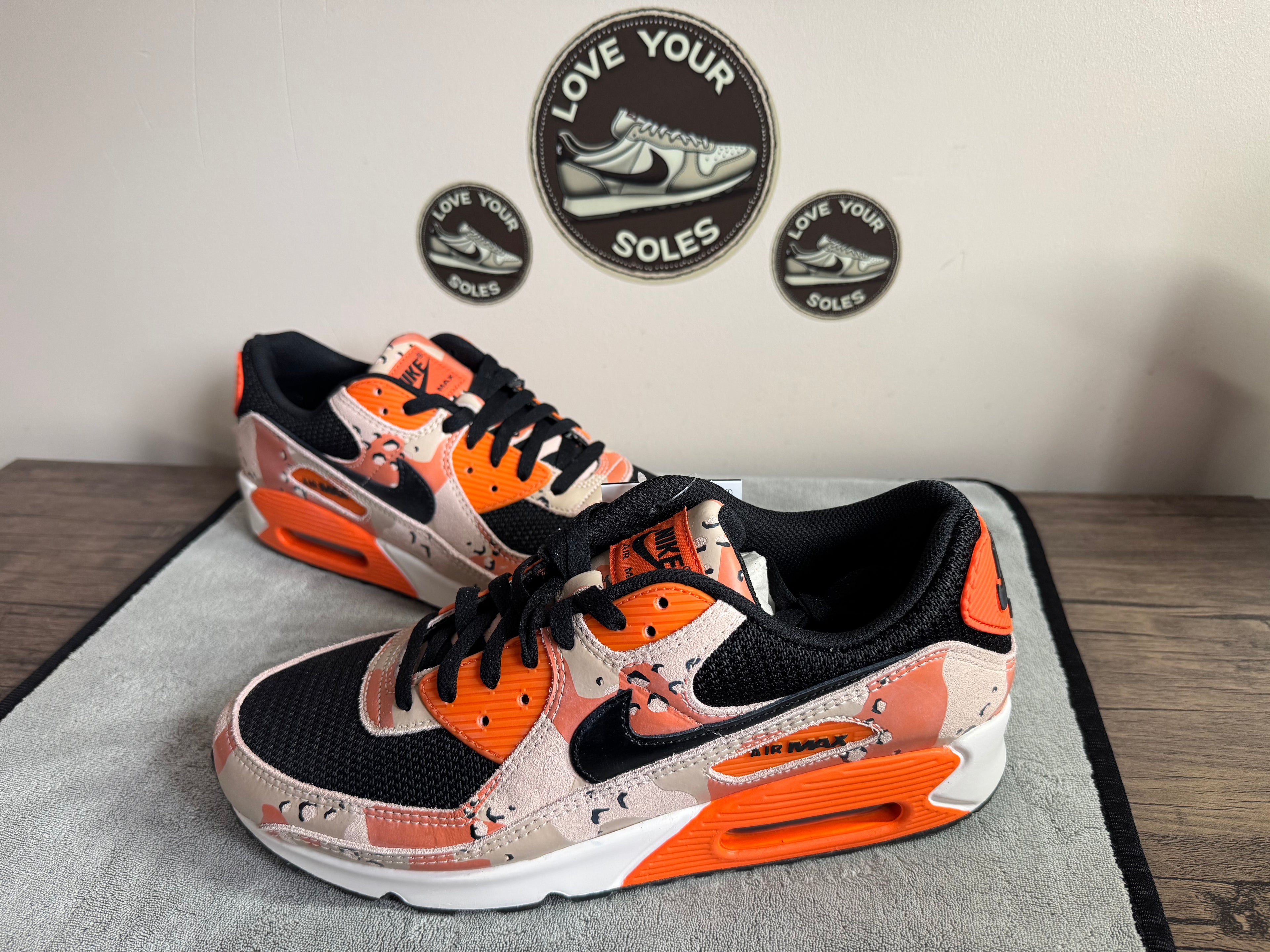 Nike Air Max 90 Premium - Safety Orange Camo - UK 10