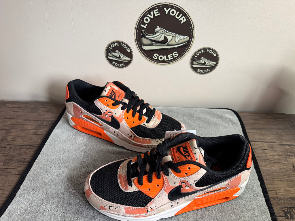 Nike Air Max 90 Premium - Safety Orange Camo - UK 10