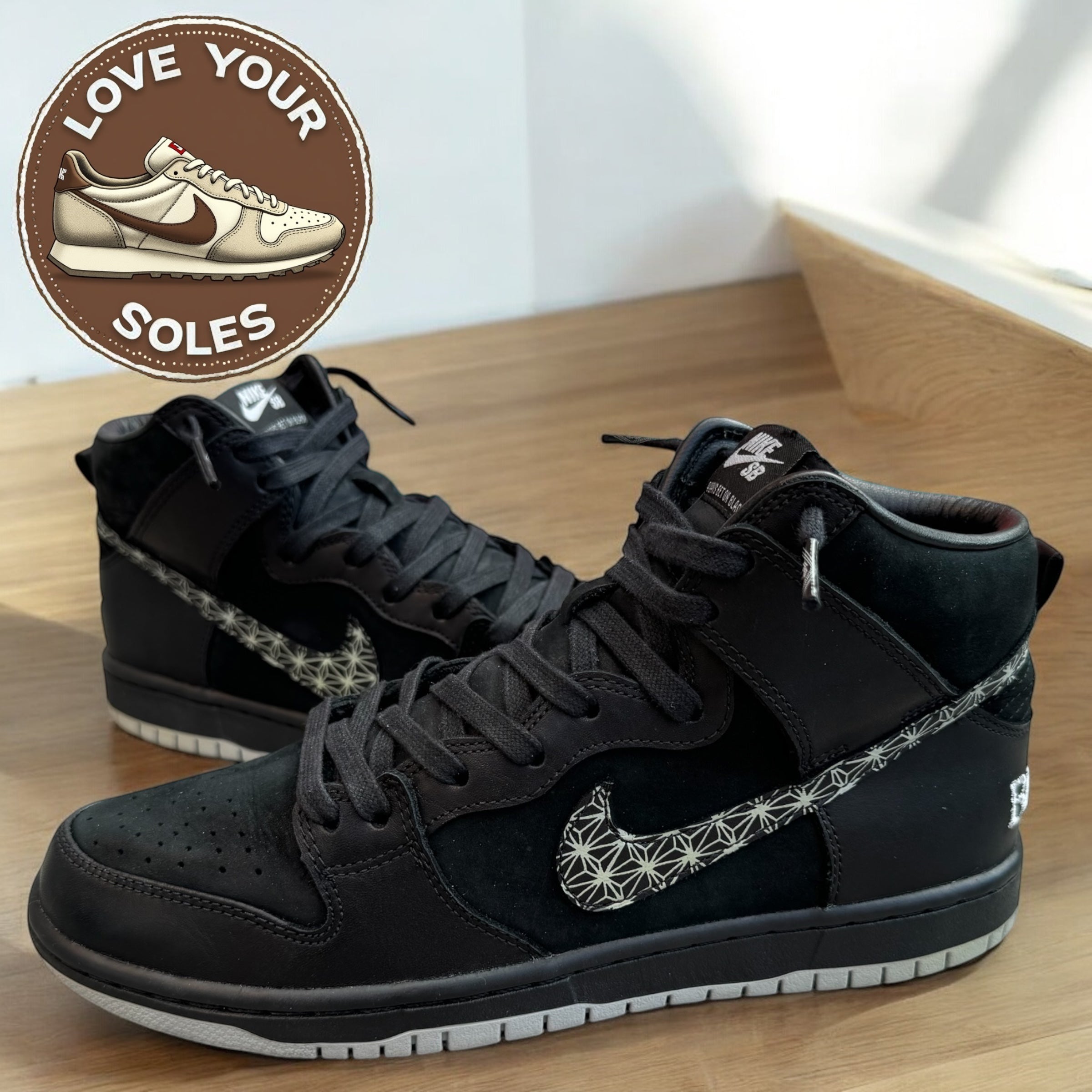 Nike SB  Dunk High - Black Bar - UK 8