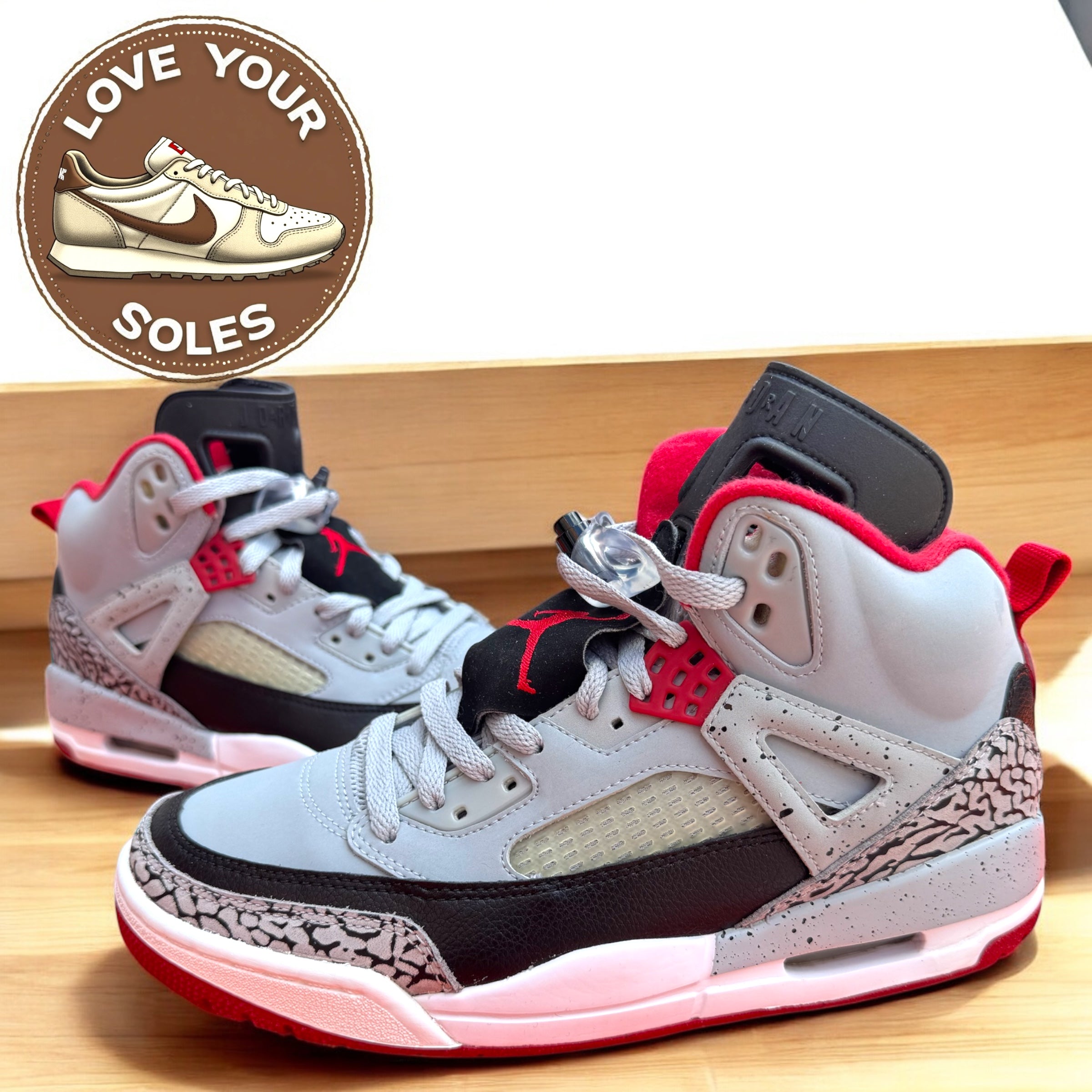 Jordan Spizike - Wolf Grey - UK 7