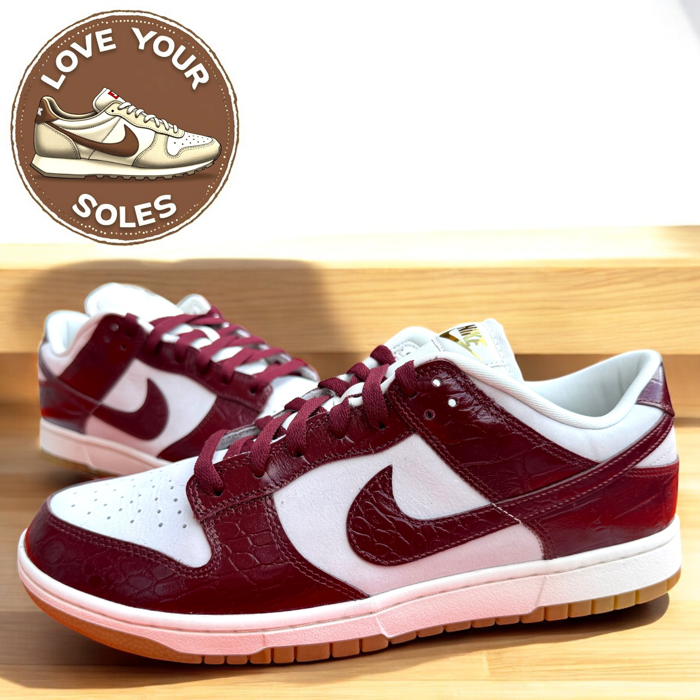 Nike Dunk Low LX - Dark Team Red Croc - UK 10 *BNIB*