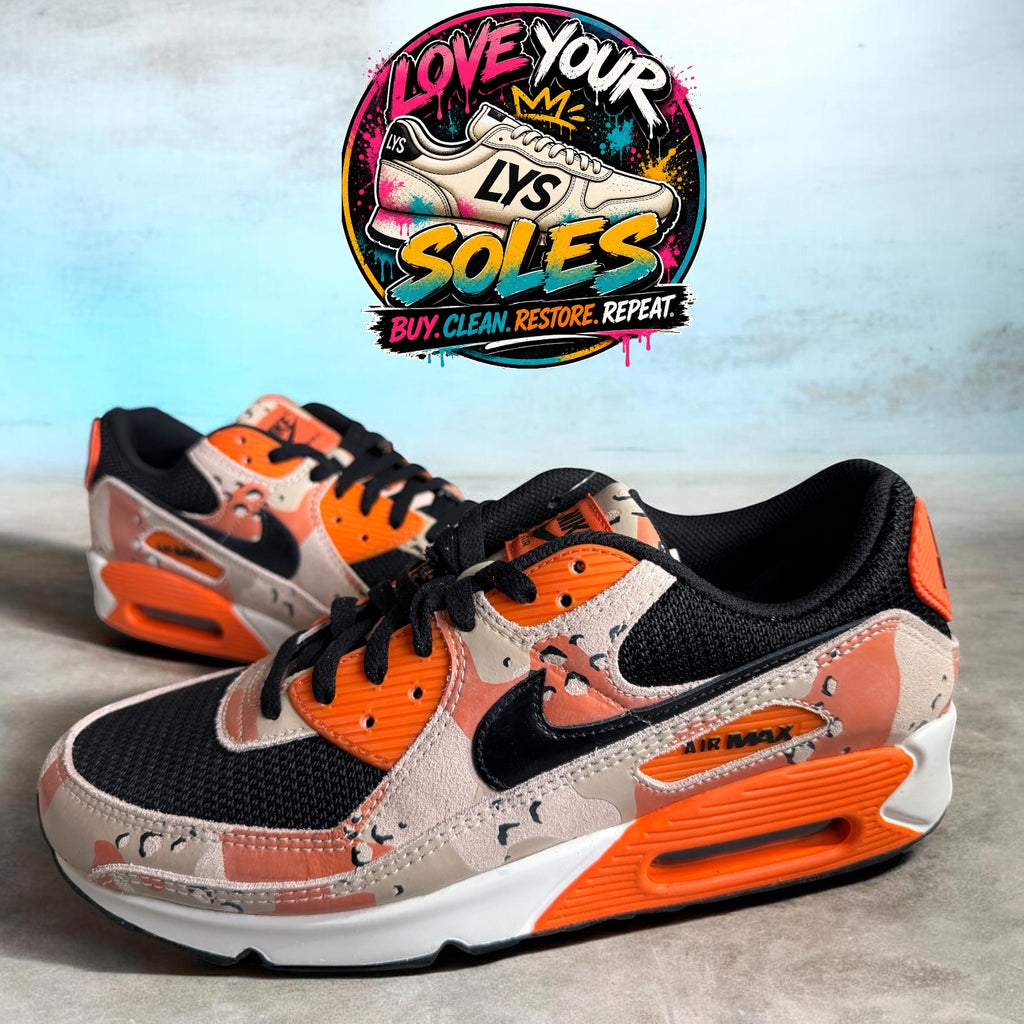 Nike Air Max 90 Premium - Safety Orange Camo - UK 10