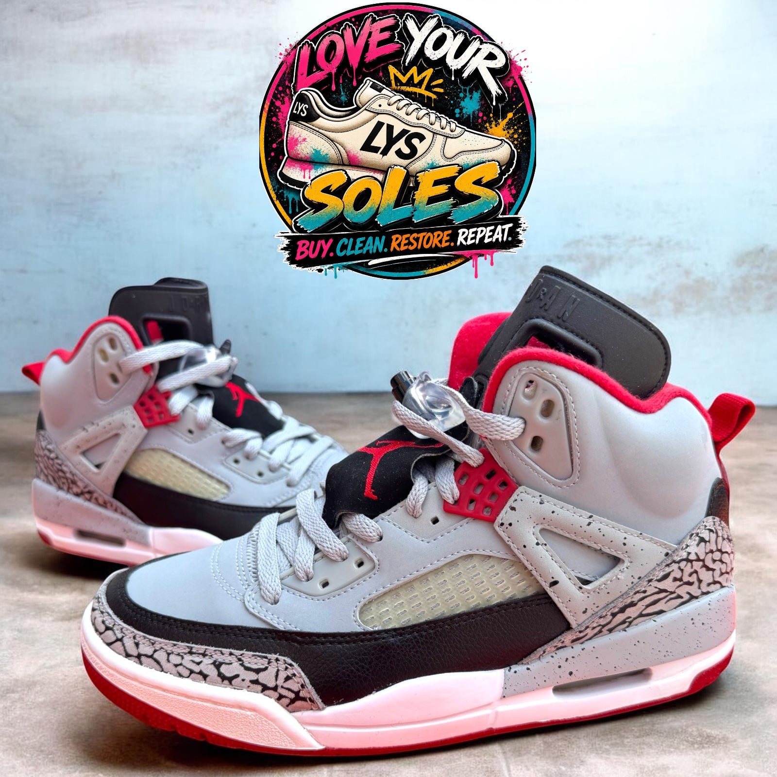 Jordan Spizike - Wolf Grey - UK 7