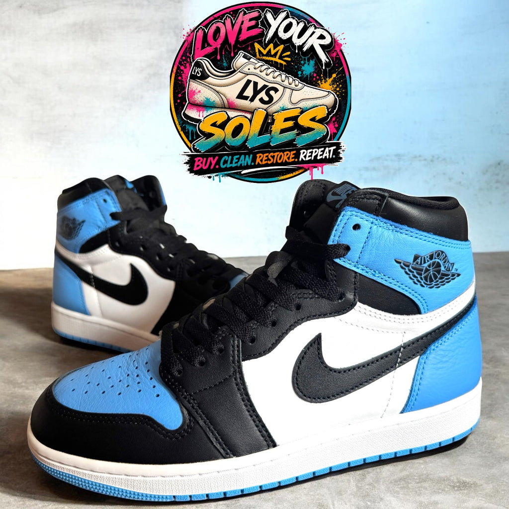 Jordan 1 High Retro - UNC Toe - UK 8