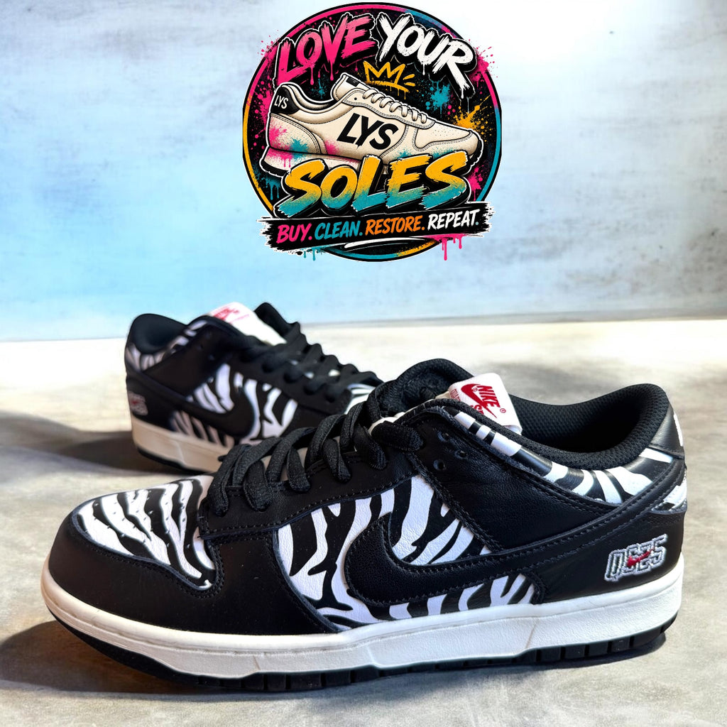 Nike Dunk Low SB x Quatersnacks Zebra - UK 8 *BNIB*