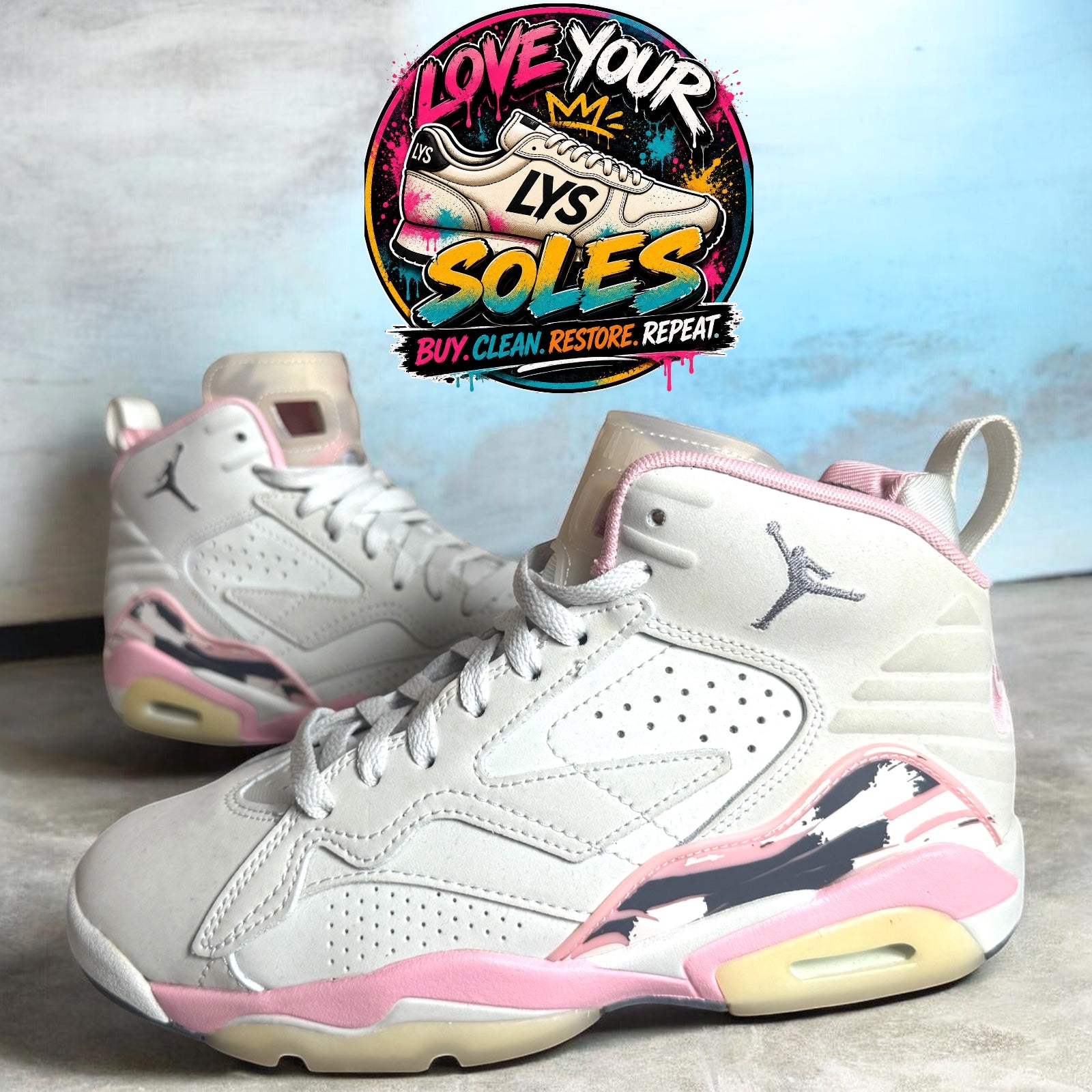 Jordan MVP 678 - Soft Pink - UK 5