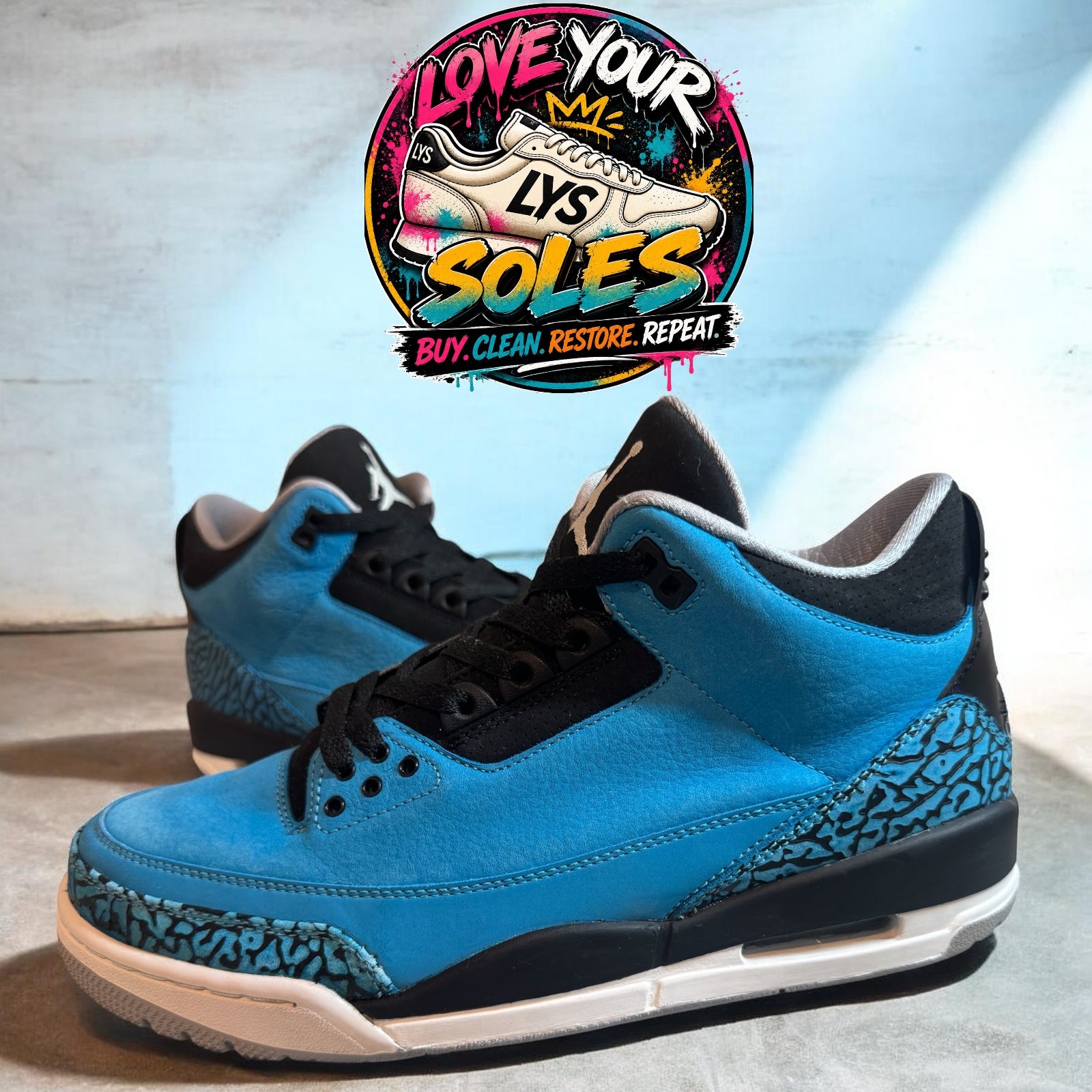 Jordan 3 Retro - Powder Blue - UK 8.5